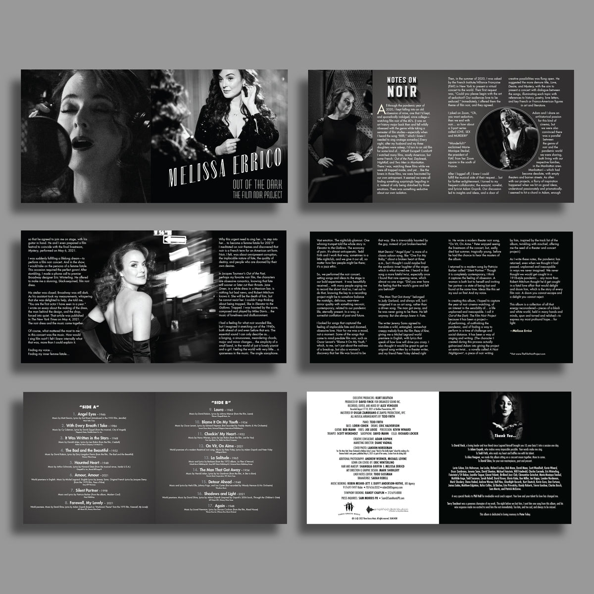 "Out of the Dark: The Film Noir Project" CD